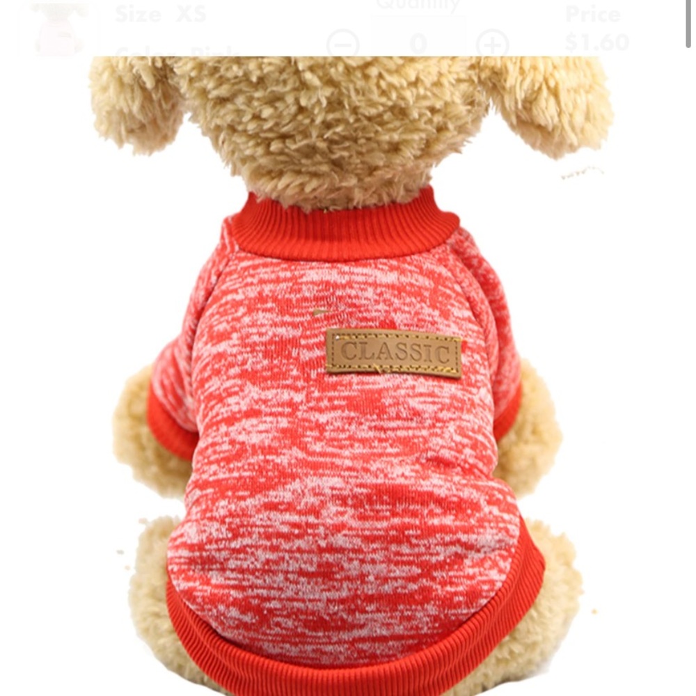 NWT Adorable Dog Sweater Sweatshirt